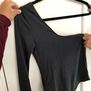 Soft one sleeve bodysuit